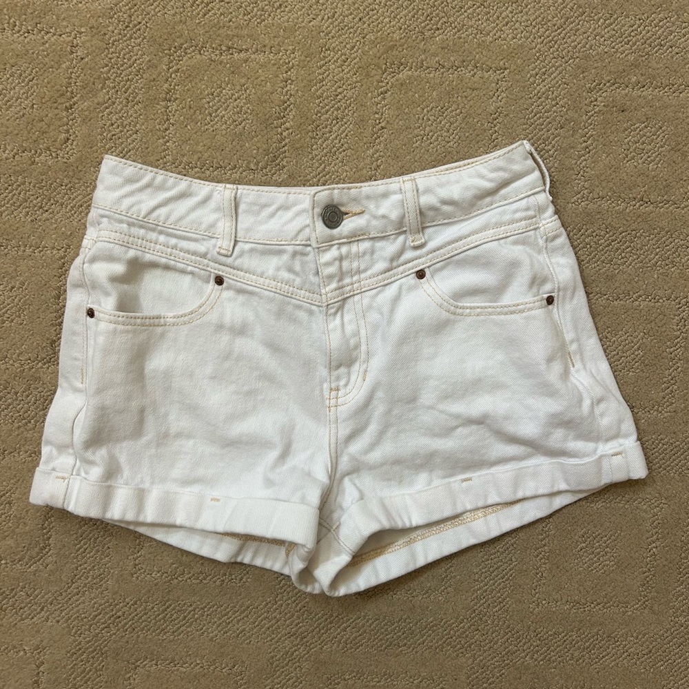 PacSun White Jean Shorts